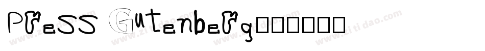 Press Gutenberg字体转换